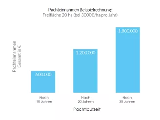 Pachteinnahmen Diagramm Beispielrechnung