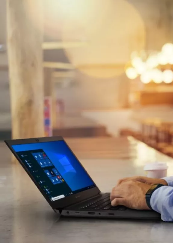 Man working at computer